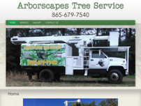 Arborscapes tree service website screenshot