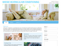 Wieske Heating & Air Conditioning website screenshot