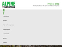Alpine Tree Service website screenshot