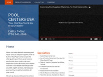 Pool Centers USA website screenshot