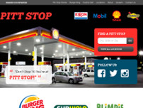 Pitt Stop The website screenshot