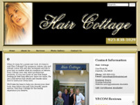 Hair Cottage website screenshot