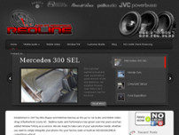 Redline Audio & Performance website screenshot