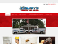 Canady's Termite & Pest Control website screenshot