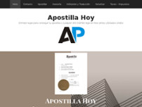 Apostilla Y Notaria Internacional website screenshot