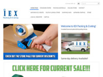 IEX Packing & Crating website screenshot