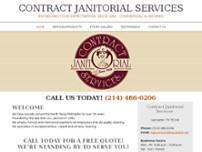 Contract Janitorial Services LLC website screenshot