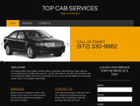 Top Cab Services website screenshot