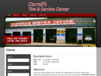 Darrell's Tires website screenshot