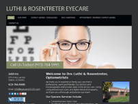 Luthi and Rosentreter Eyecare website screenshot