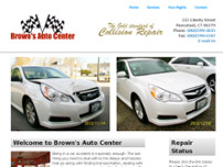 Brown's Auto Center website screenshot