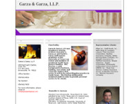 Garza & Garza Atoorneys At law website screenshot