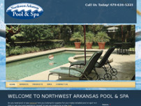 Northwest Arkansas Pool & Spa website screenshot