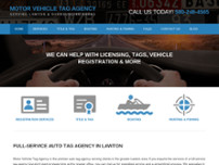 Screenshot for http://www.motorvehicletaglawton.com