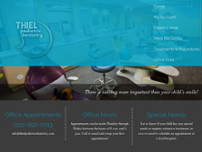 Thiel Pediatric Dentistry website screenshot