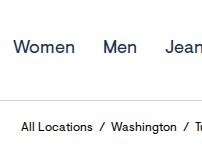 Website Screenshot Aéropostale