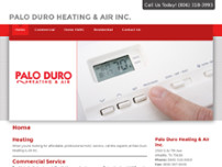 Palo Duro Heating & Air Inc. website screenshot
