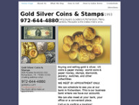 Gold Silver Coins & Stamps website screenshot