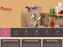 Braha Moving systems website screenshot