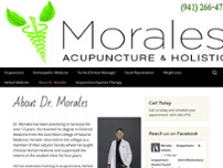 Morales Acupuncture & Holistic website screenshot