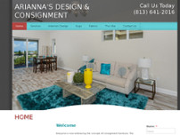 Arianna's Design & Consignment website screenshot