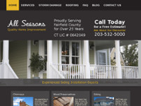 All Seasons Quality Home Improvement website screenshot