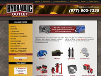 Hydraulic Outlet website screenshot