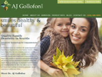 A.J. Gollofon DDS website screenshot