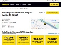 Website Screenshot Meineke Car Care Center