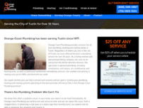 Orange Coast Plumbing website screenshot