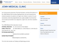 Screenshot for http://www.jcmh.com/jcmh-medical-clinic