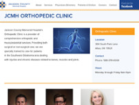 Screenshot for http://www.jcmh.com/jcmh-orthopedic-clinic