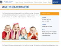 Screenshot for http://www.jcmh.com/pediatric-clinic