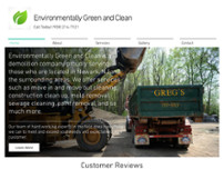 Environmentally Green and Clean website screenshot