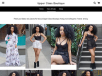 Upper Class Boutique website screenshot