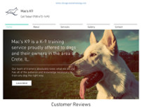 Mac's K9 website screenshot