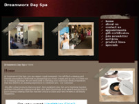Dreamworx Day Spa website screenshot