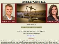 Website Screenshot Finck Law Group, P.A.