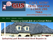 Gus Roofing website screenshot