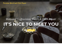 Precision Watch & Clock Repair website screenshot