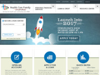 Health Care Family Credit Union website screenshot