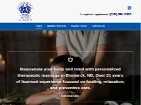Website Screenshot Guided Hands Therapeutic Massage
