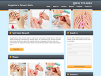 Angelica's Dream Nails website screenshot