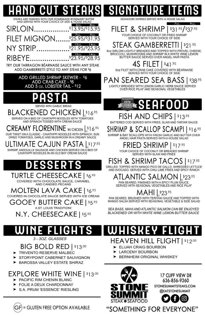 Images Stone Summit Steak & Seafood