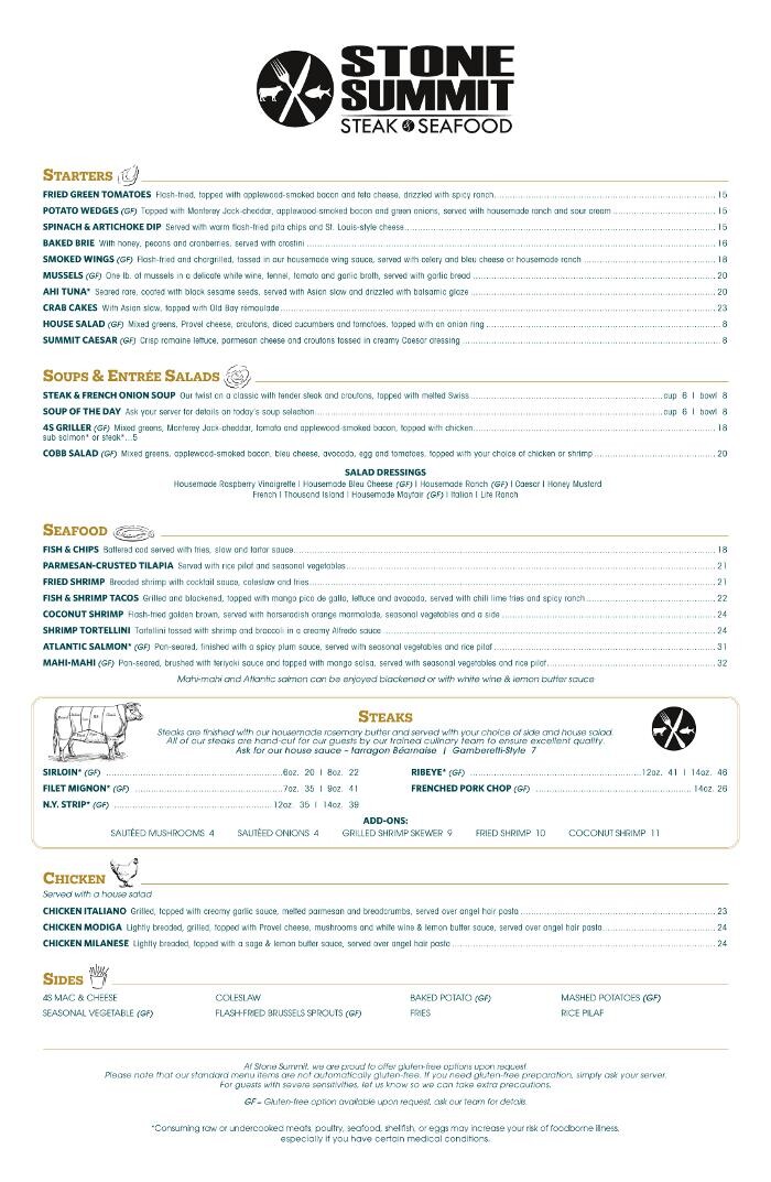 Images Stone Summit Steak & Seafood