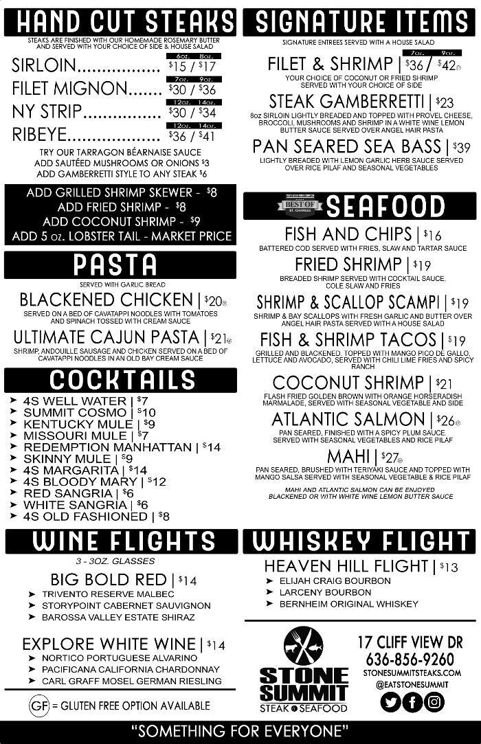 Images Stone Summit Steak & Seafood