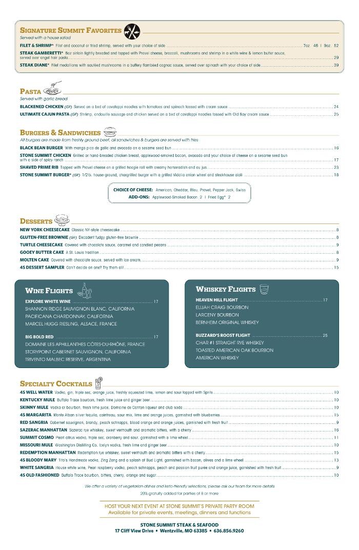 Images Stone Summit Steak & Seafood