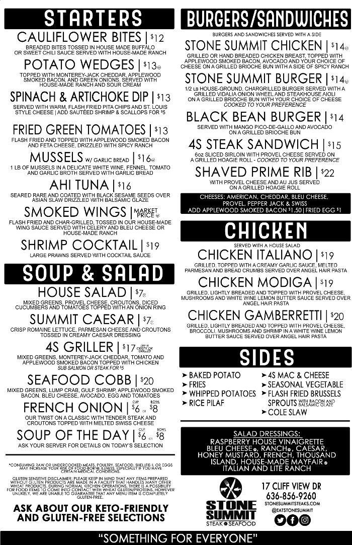 Images Stone Summit Steak & Seafood