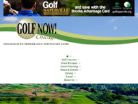 GOLF NOW! Chicago, Chicagoland's Premier Golf Destination Guide website screenshot