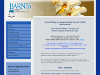 Screenshot for http://www.barnesfamchiro.com